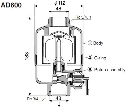 SMC自動排水器 AD600排水器